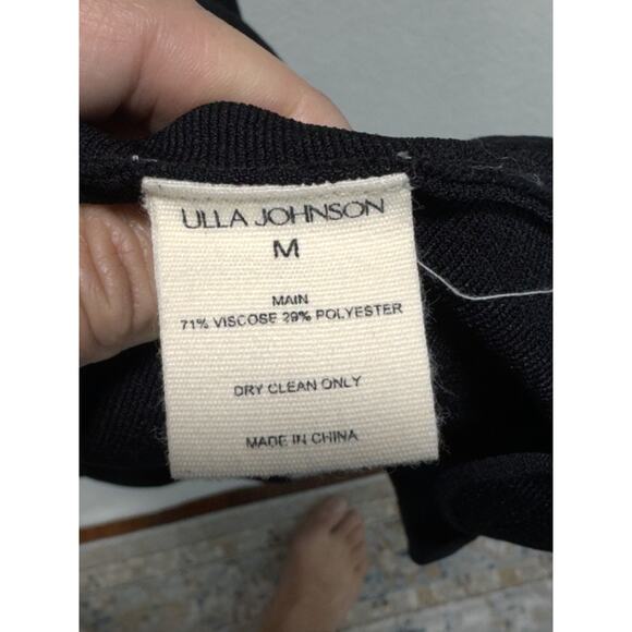 ULLA JOHNSON Yvette V Neck Short Sleeve A Line Midi Dress Size M Orig Price $750 - Picture 7 of 10